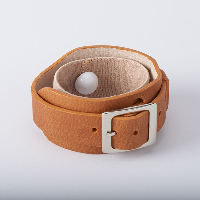 Lucy nausea remedy acupressure leather bracelet